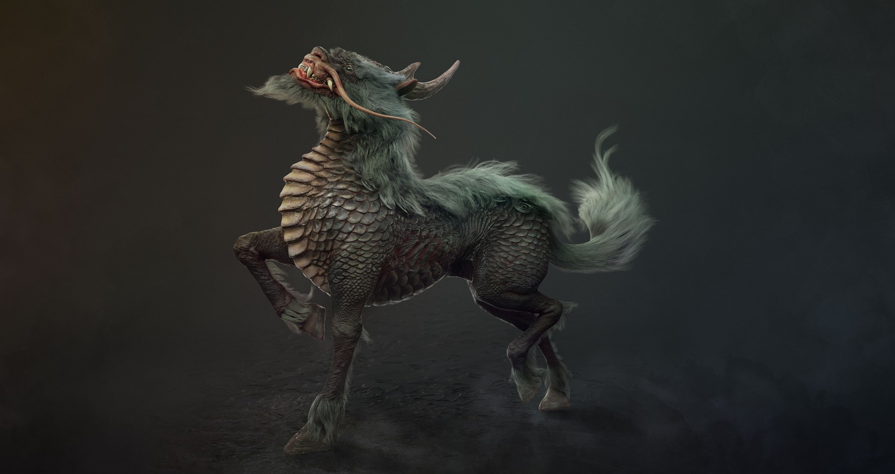 造型:麒麟的 CG 形体